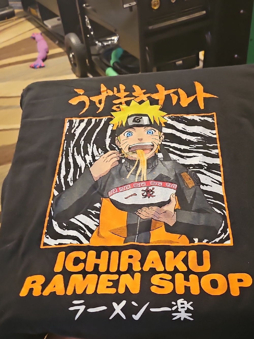 Ichiraku Ramen Shop Naruto Graphic Tee - Black / Orange